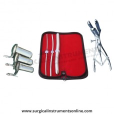 Hegar uterine dilator 3 pieces set,3-4, 5-6, 15-16, mathieu speculum, collin 3pcs